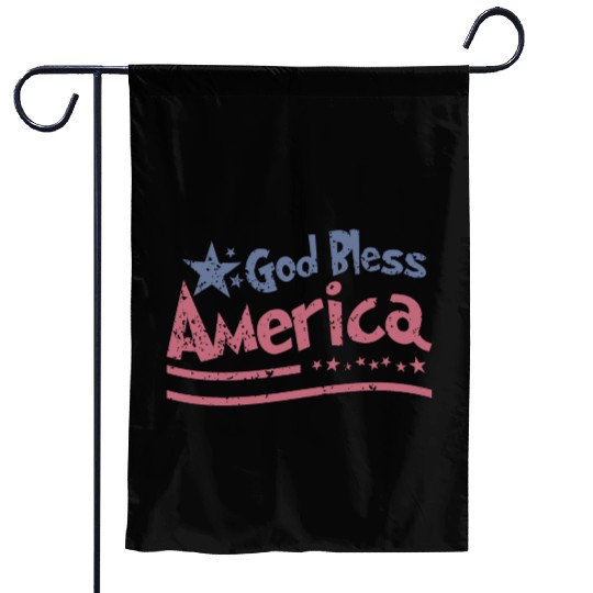 God Bless America Lovers Independence Garden Flags