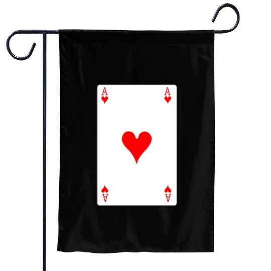 Hearts Playing Card Garden Flags