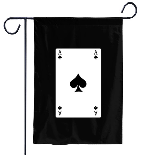 Spades Ace playing card Garden Flags