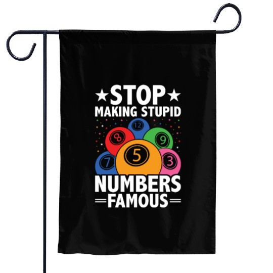 Funny Bingo Night Bingo Players Garden Flags