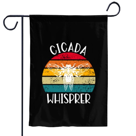 Cicada Whisprer, Retro Sunset Summertime 80's 90's Garden Flags