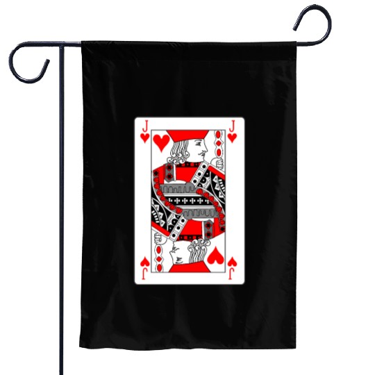 Jack Playing card hearts Garden Flags