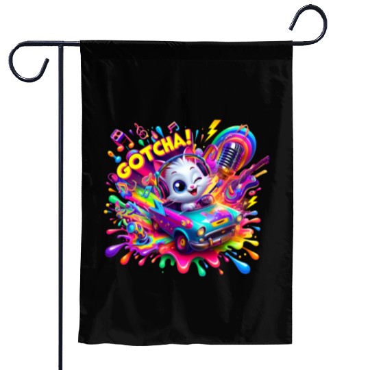 Galactic Vibes: Plosion of Splashes - GoTcha! Garden Flags