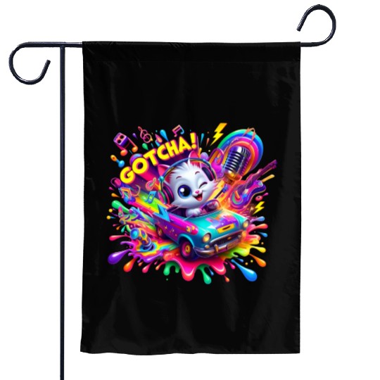 Galactic Vibes: Plosion of Splashes - GoTcha! Garden Flags