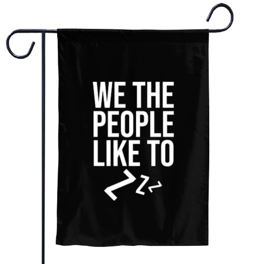 Sleepy Gnome with Night Cap Graphic Garden Flags