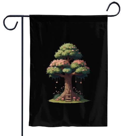 Colorful Tree Life is Really Good Tree Garden Flags
