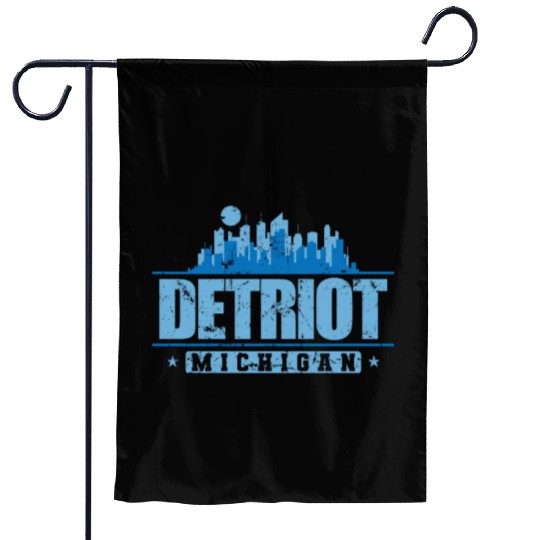 Detroit Michigan City in the USA Garden Flags