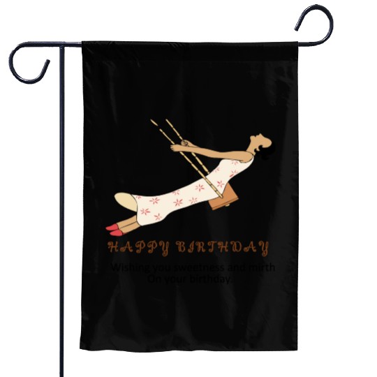Birthday Bliss- Where Sweetness Meets Joy Garden Flags