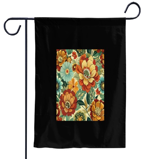 Timeless Blossoms: A Vintage Floral Tapestry Garden Flags