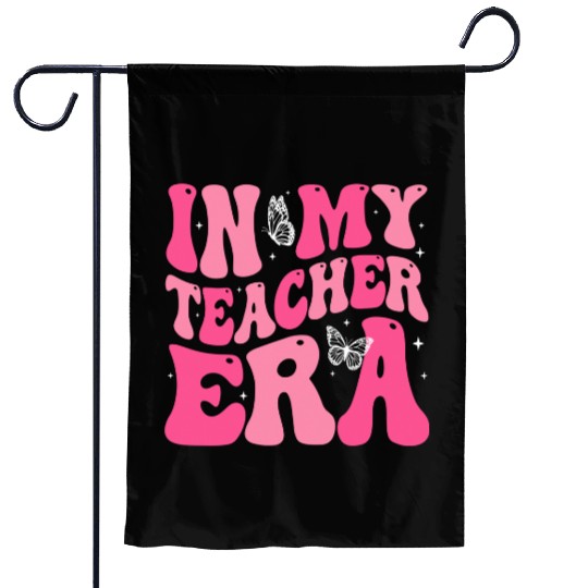 Teacher Era Garden Flags