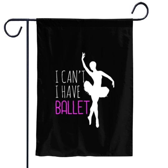 Elegant Ballet Dancer Graceful Moves Garden Flags