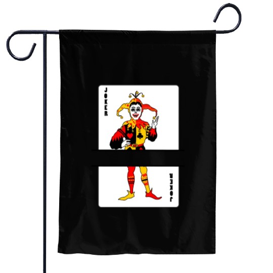 Playing card Joker banner Garden Flags