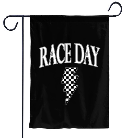 Race Day Checkered Garden Flags
