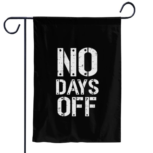 Gym Workout No Days Off Fitness Training Motivate Garden Flags