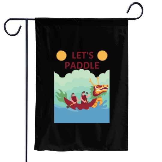 Lets paddle! Celebrate Dragon Boat Festival 2024 Garden Flags
