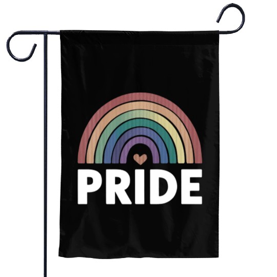 Lesbian Funny LGBT Gay Pride Rainbow Garden Flags