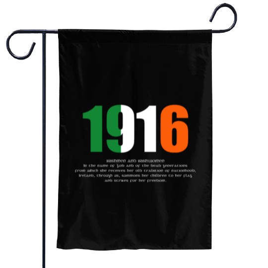 1916 Easter Proclamation Of The Irish Republic Garden Flags