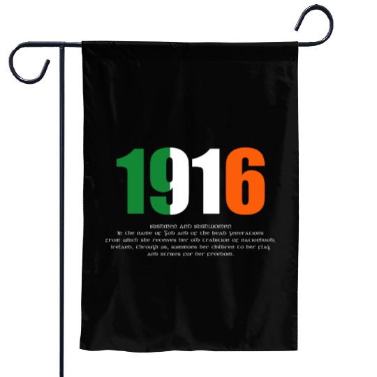 1916 Easter Proclamation Of The Irish Republic Garden Flags