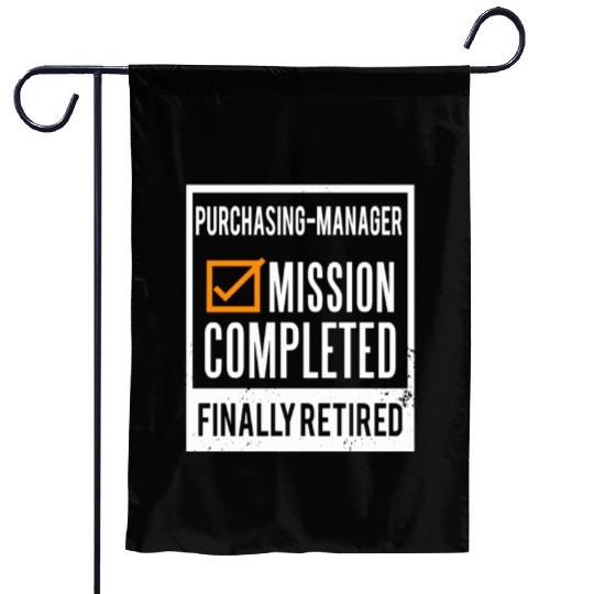 Retirement - Retired Purchasing-Manager Garden Flags