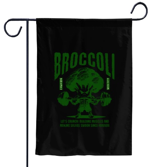 Broccoli Gym Garden Flags