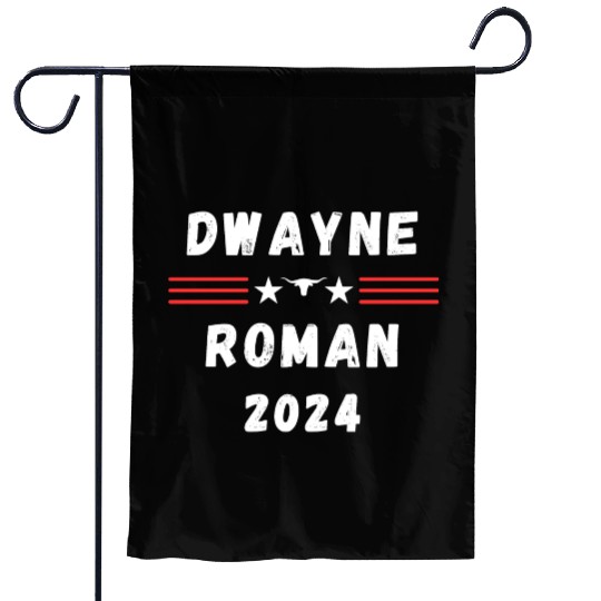 FUNNY 2024 ELECTION Dwayne Roman, Wrestling Fans Garden Flags