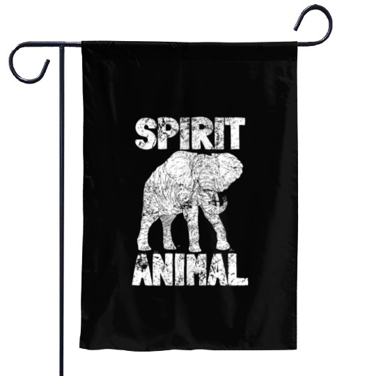 Embrace Your Spirit Animal with Retro Elephant Garden Flags