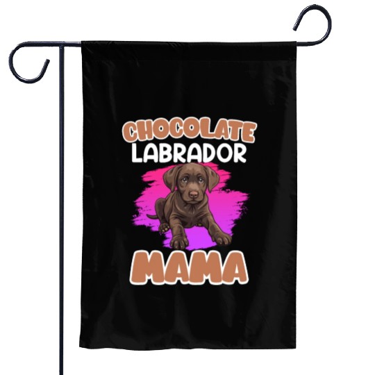 Labrador Retriever CHOCOLATE LAB MOM Labrador Garden Flags