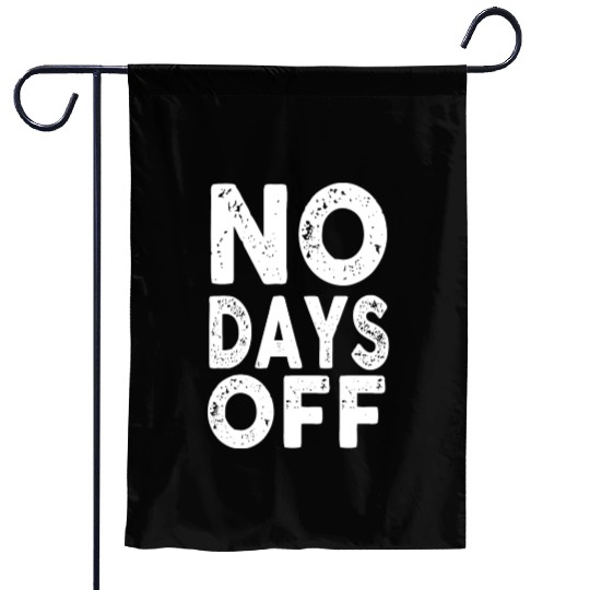 Gym Workout No Days Off Fitness Training Motivate Garden Flags
