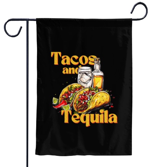 Tacos and Tequila Bride Squad My Final Fiesta Garden Flags
