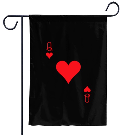 Queen of Hearts Cards Valentine Matching Couple Hi Garden Flags