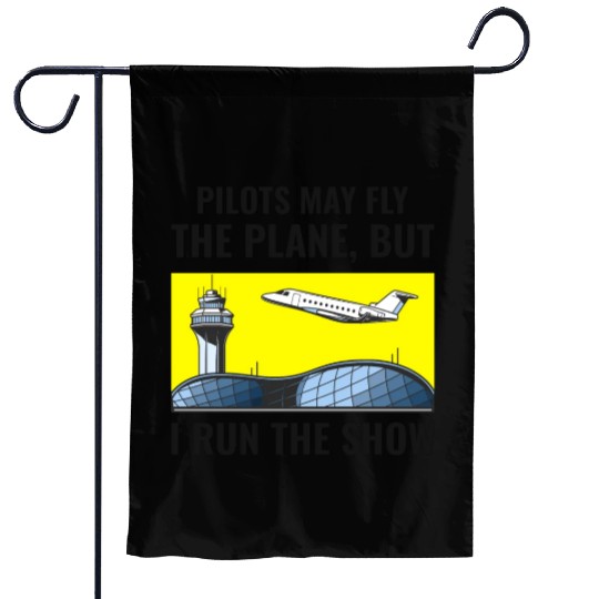 Air Traffic Controller ATC Aviation Humor Airplane Garden Flags