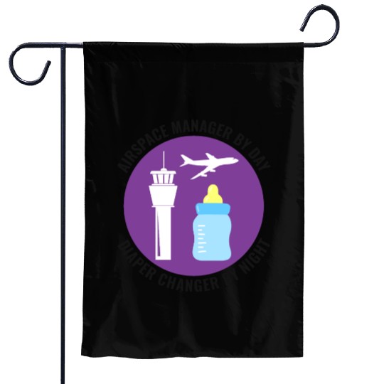 Air Traffic Controller ATC Dad Aviation Humor Garden Flags