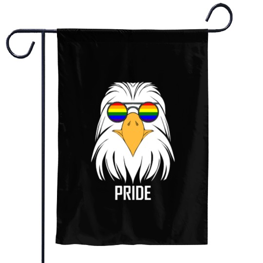 LGBTQ BALD EAGLE PRIDE DESIGN Garden Flags