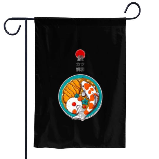 Harmony of Koi Fish and Katsu Delight Garden Flags