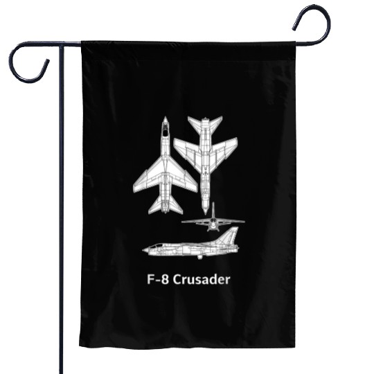 Vought-Crusader-Aircraft-Airplane- Garden Flags