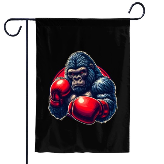 Boxing Gorilla Martial Arts Fighter Boxing Lover Garden Flags