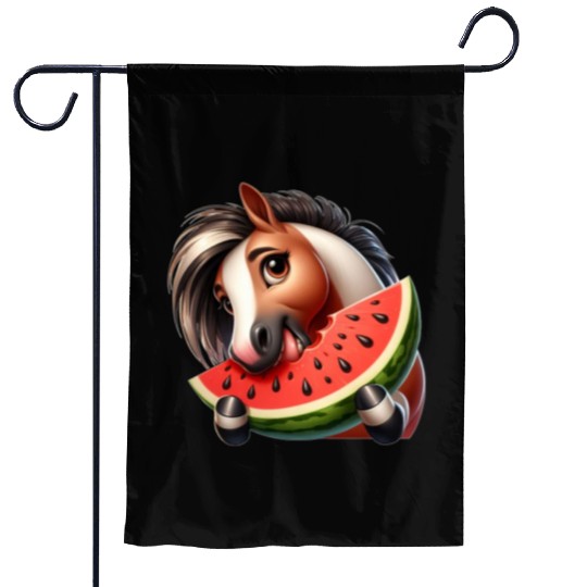 Horses Horse Lover Farmer Melon Summer Garden Flags