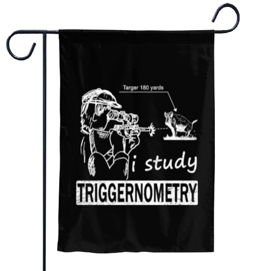 Funny Wild Boar Hunting Wild Hog Hunter Garden Flags