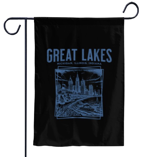 Great Lakes - Retro Garden Flags