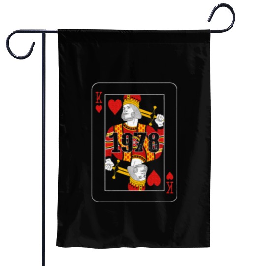 King Cards Poker 1978 Year Old Limited Birthday Garden Flags