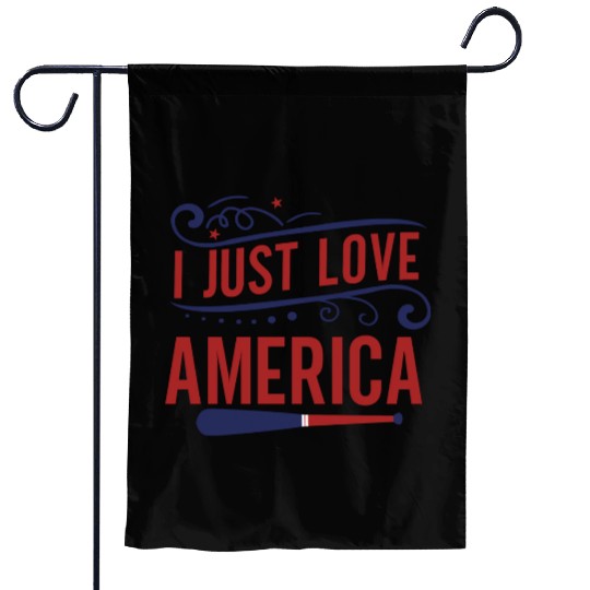 I Just Love America Garden Flags