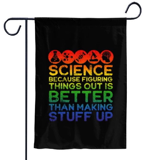 Science Lover, Science Teacher, Science Is Real Garden Flags