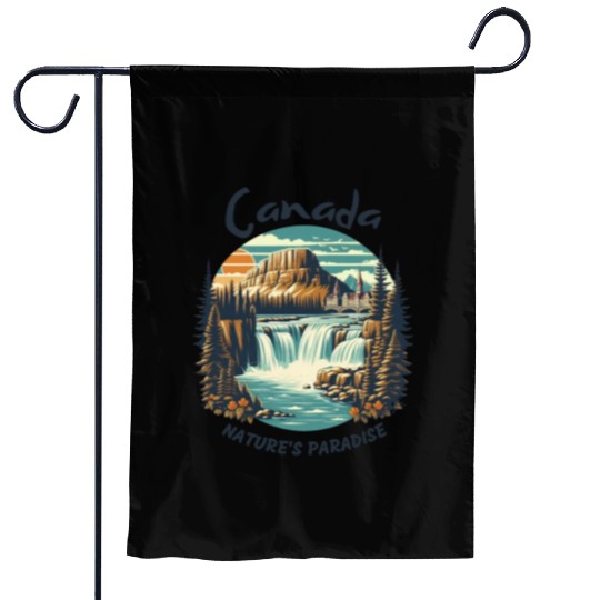 Canada nature's paradise Garden Flags