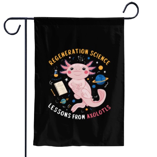 Axolotl Science Teacher Mexican Salamander Garden Flags