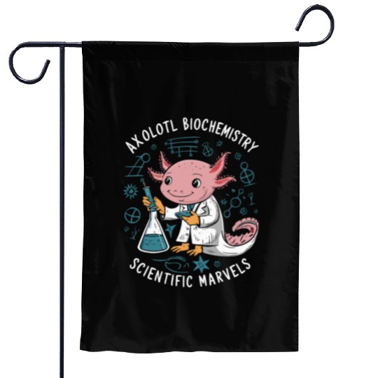 Axolotl Science Teacher Mexican Salamander Garden Flags