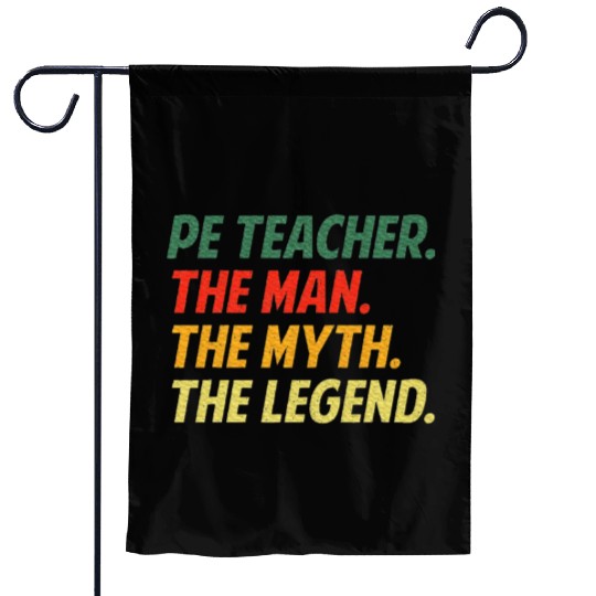 Cool PE Teacher Art Physical Education Teacher Garden Flags
