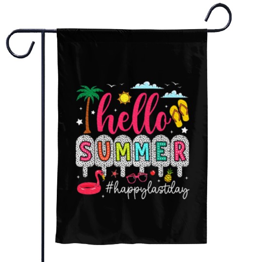 Happy Last Day of School Teacher Garden Flags