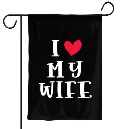 love wife Garden Flags husband gift
