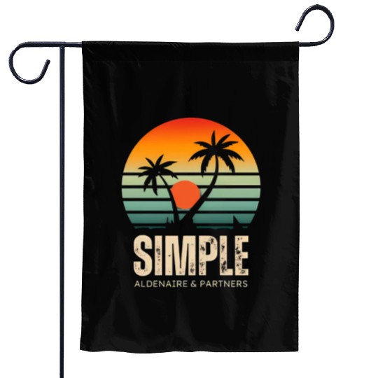 Sunrise on a quiet beach Garden Flags
