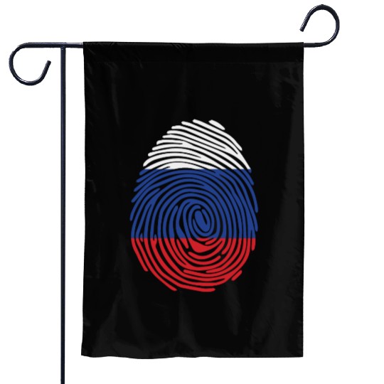 Russian fingerprint flag Garden Flags